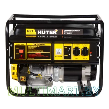 Бензиновый генератор Huter DY5000L  картинка 2